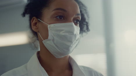 woman medic listening patient health complaints closeup. doctor working hospital