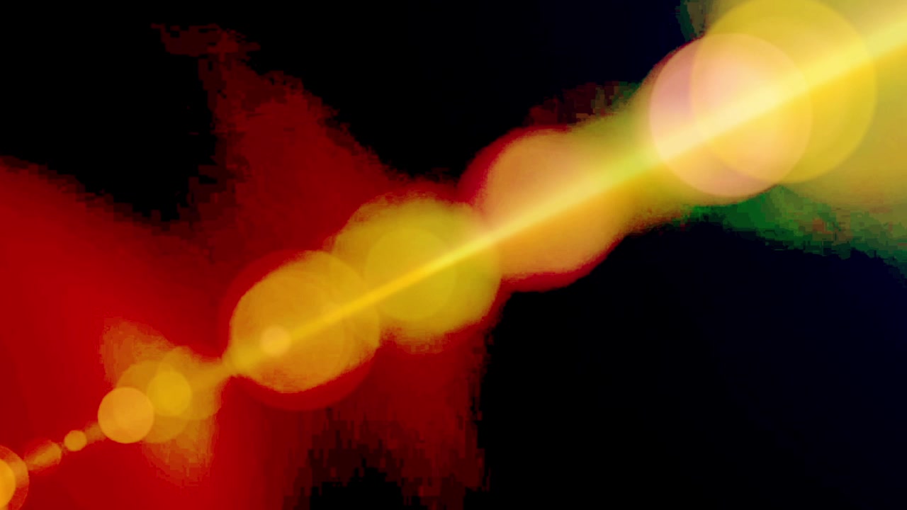 Abstract Light Flare Transition Effect on Black Background