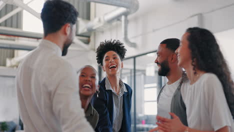 hands, team building or business people