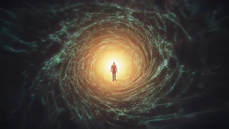 journey through a cosmic tunnel