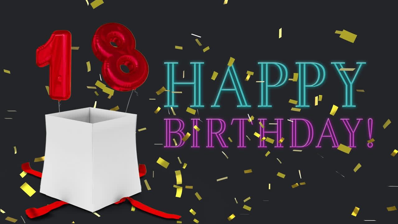 feliz cumpleaños número 18.