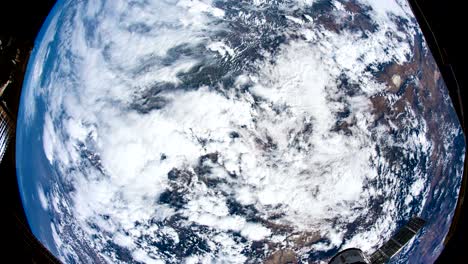 planet earth at night seen from the space. elements of this video furnished by nasa.