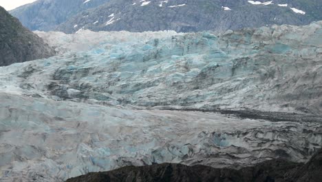 closeup of mendenhall glacier, alaska