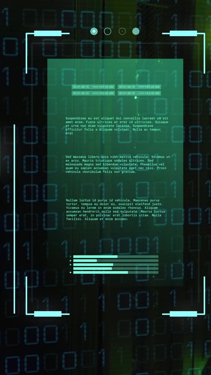 Animation of data processing over computer servers