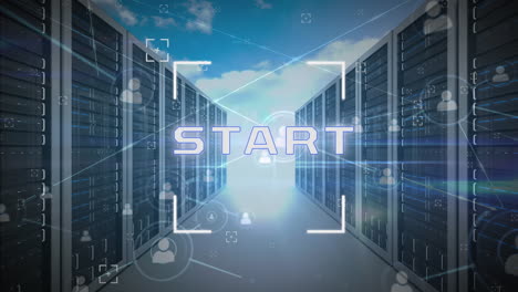 start text against multiple servers