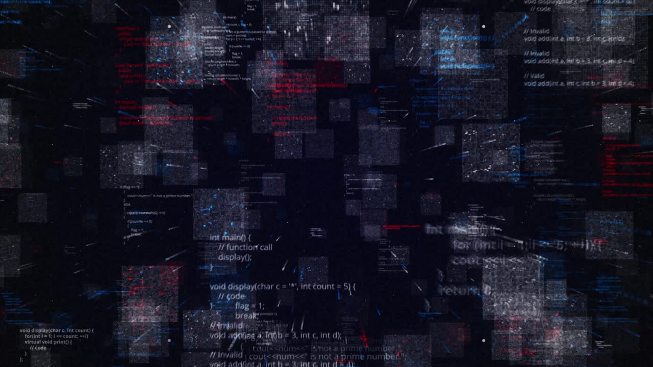 Abstract Digital Code Background