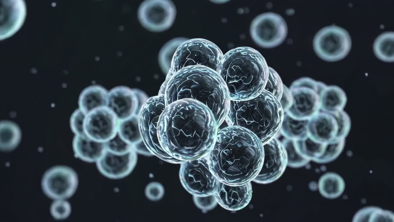 ilustración 3d de las celdas