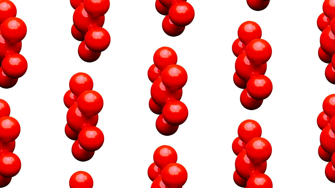 분자 모델 애니메이션 배경, 루프 회전