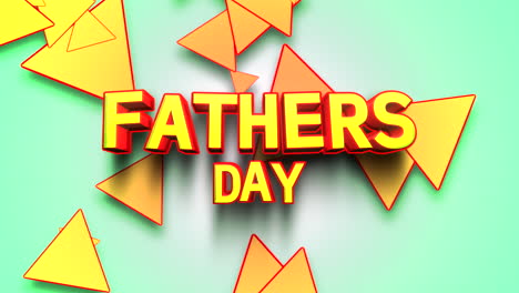 Fathers-Day-cartoon-text-with-triangles-pattern-on-blue-texture