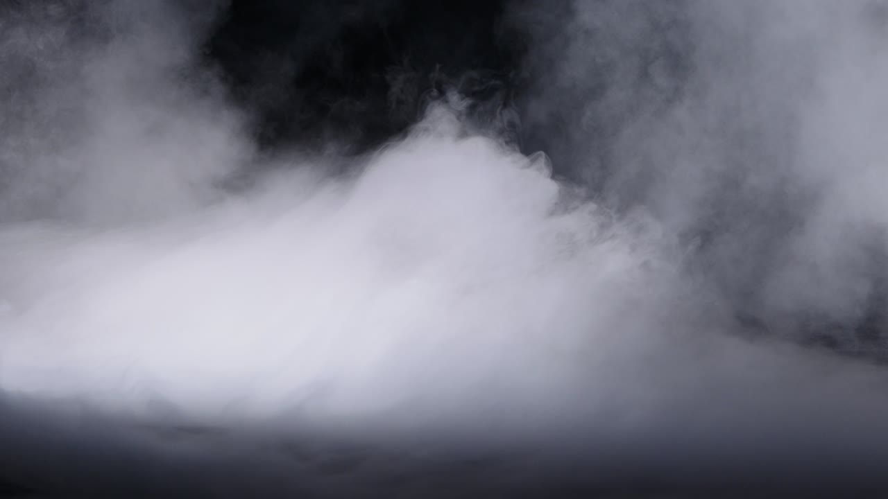 현실적인 건조 얼음 연기 구름 안개