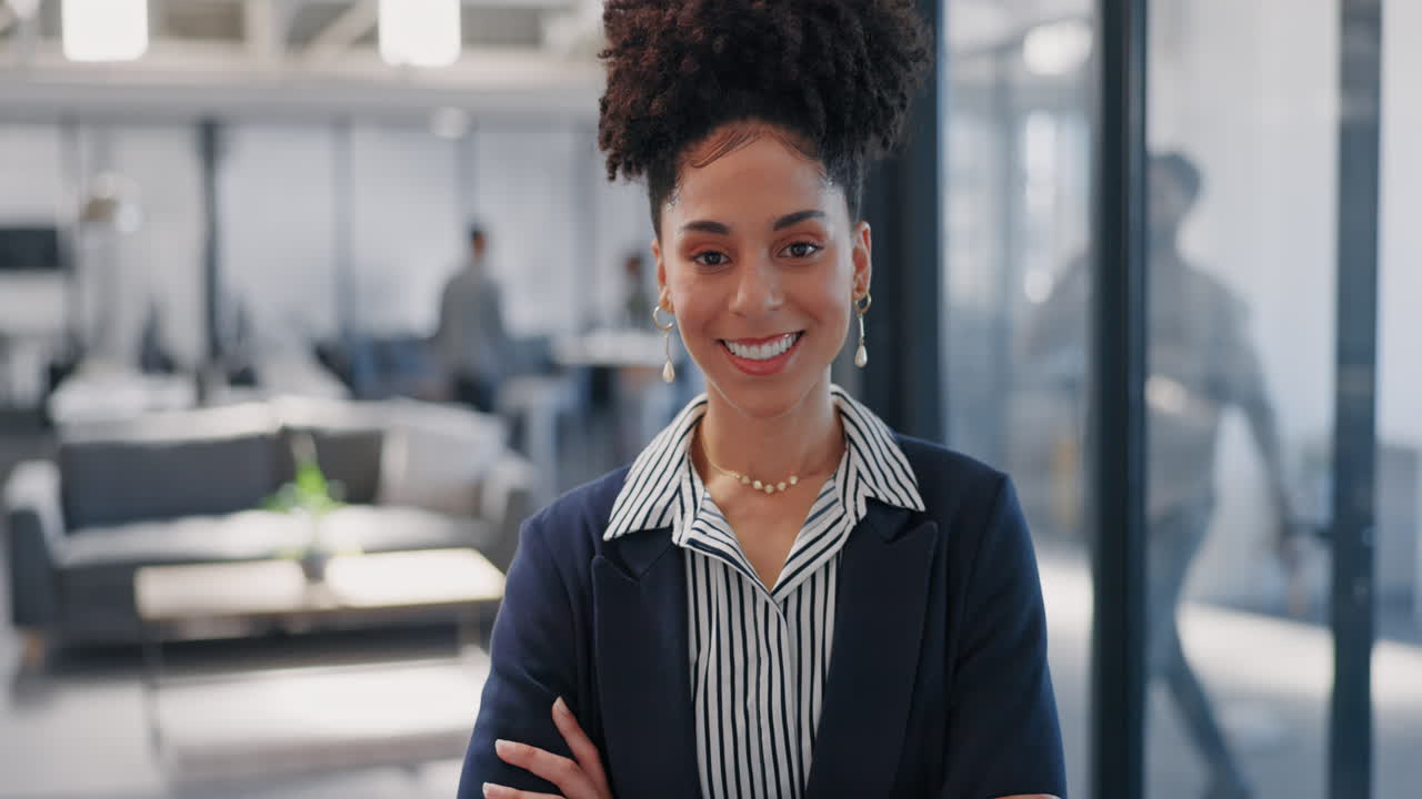 liderazgo, negocios y rostro de la mujer negra