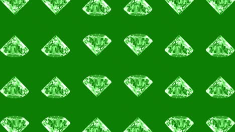 green diamond pattern