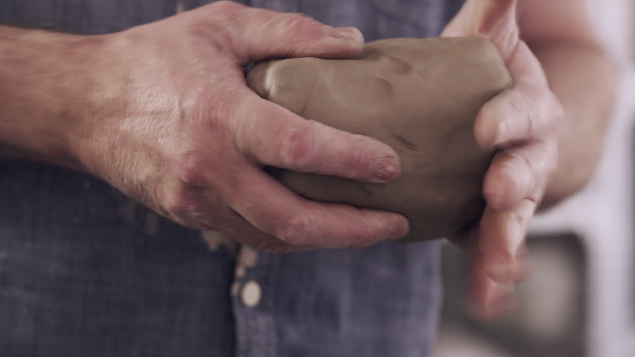 The pitter patter of a potter's hands