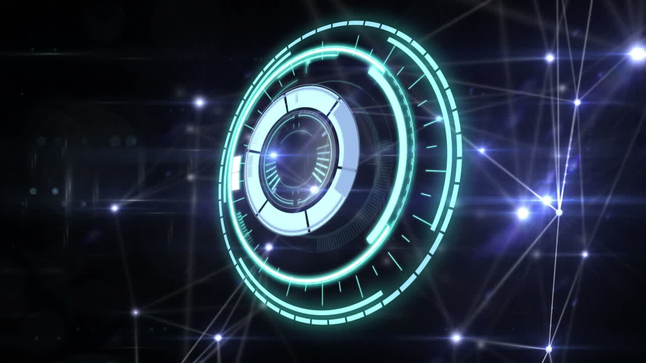 Animation of scope scanning with networks of connections