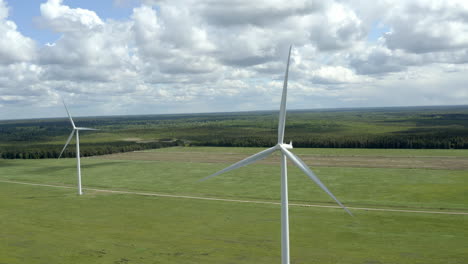 Nahe-Umlaufbahn-Auf-Einer-Windkraftanlage-In-Nordeuropa