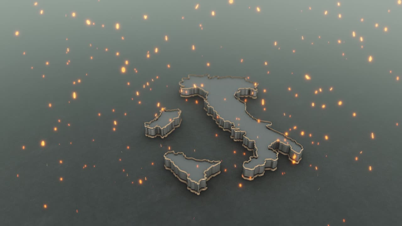 이탈리아 지도 배경 4k