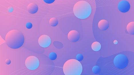 fondo abstracto de moda con bolas de gradiente.