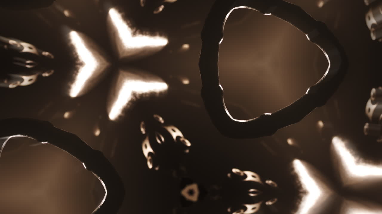 Geometric kaleidoscope animated pattern