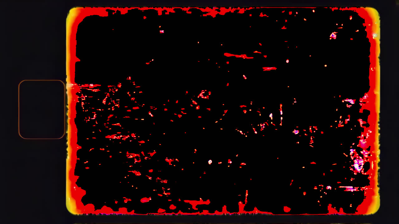 Vintage film frame texture animated overlay, transparent 4K video, alpha channel, ProRes 4444