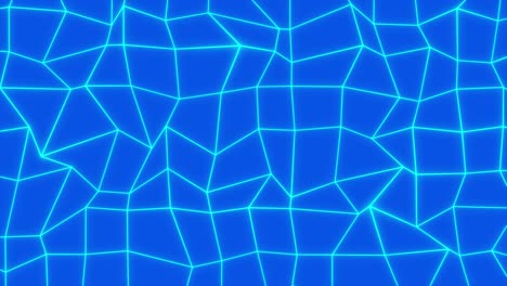 abstract sci-fi white grid or wireframe net footage. digital dynamic wave. bright glowing neon lights. hight technology. blue background. retro wave synthwave. vj loop motion background. 4k animation