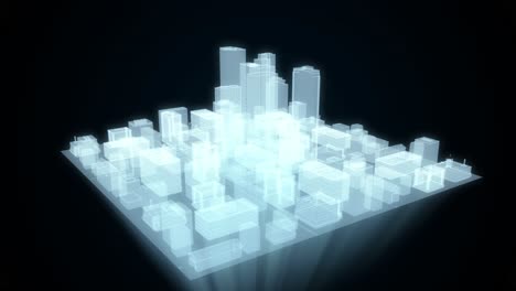 transparent city model