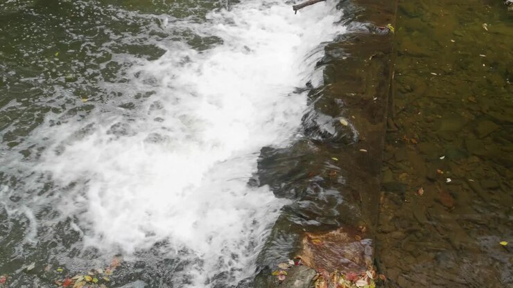 Cascata vicino al Ponte Coperto, Mulino di Thomas al Wissahickon Creek.