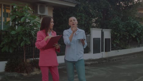 real estate agents inspecting a property