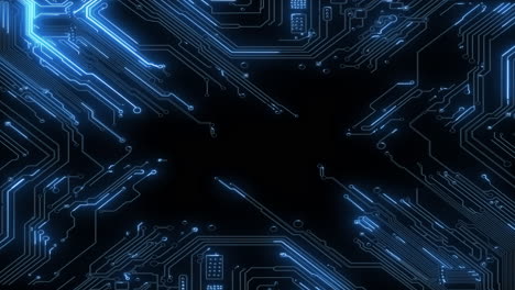 diseño abstracto de placas de circuitos futuristas