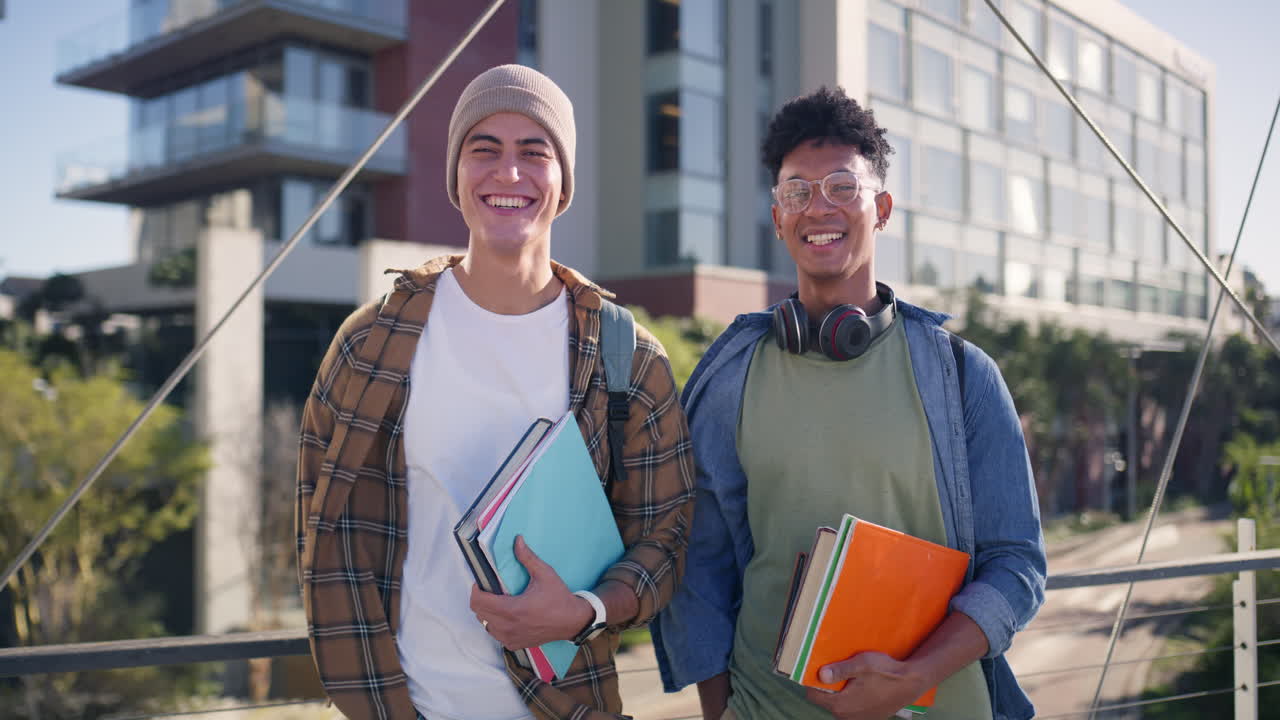 Two College Students on Campus