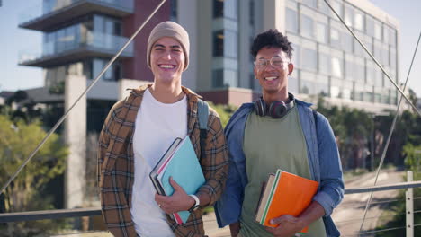 two college students on campus