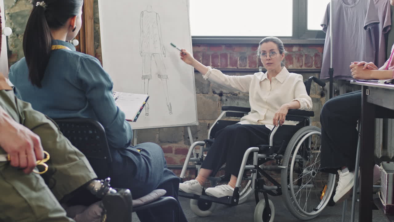Paraplegic Fashion Designer Pitching Idea for Garment