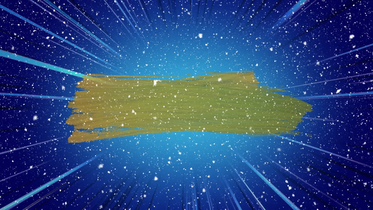 파란색 배경에서 움직이는 초록색 모양의 애니메이션