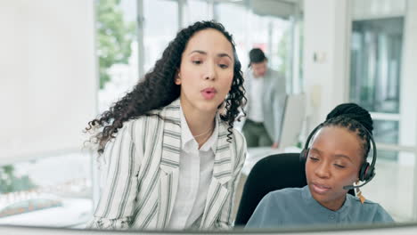 call center, training and consultant women