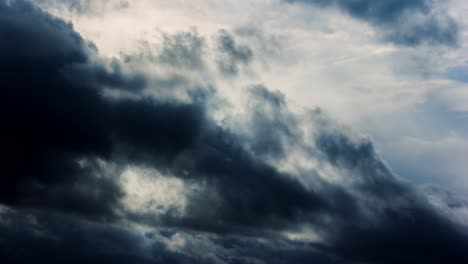 dramatic clouds moving