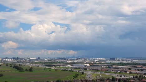 dynamic timelapse: mississauga, ontario cityscape