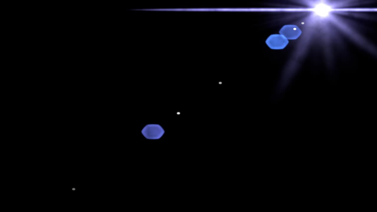 모든 방향으로 렌즈 플레어 트랜지션