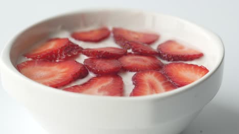 perfecto de yogur de fresa