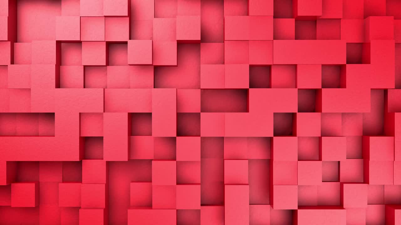 모션에서 추상적인 큐브, 루프 가능한 배경, 무작위 모션, 3d 애니메이션