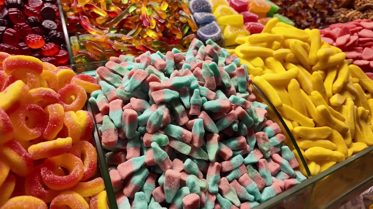 Colorful Assortment of Gummy Candies