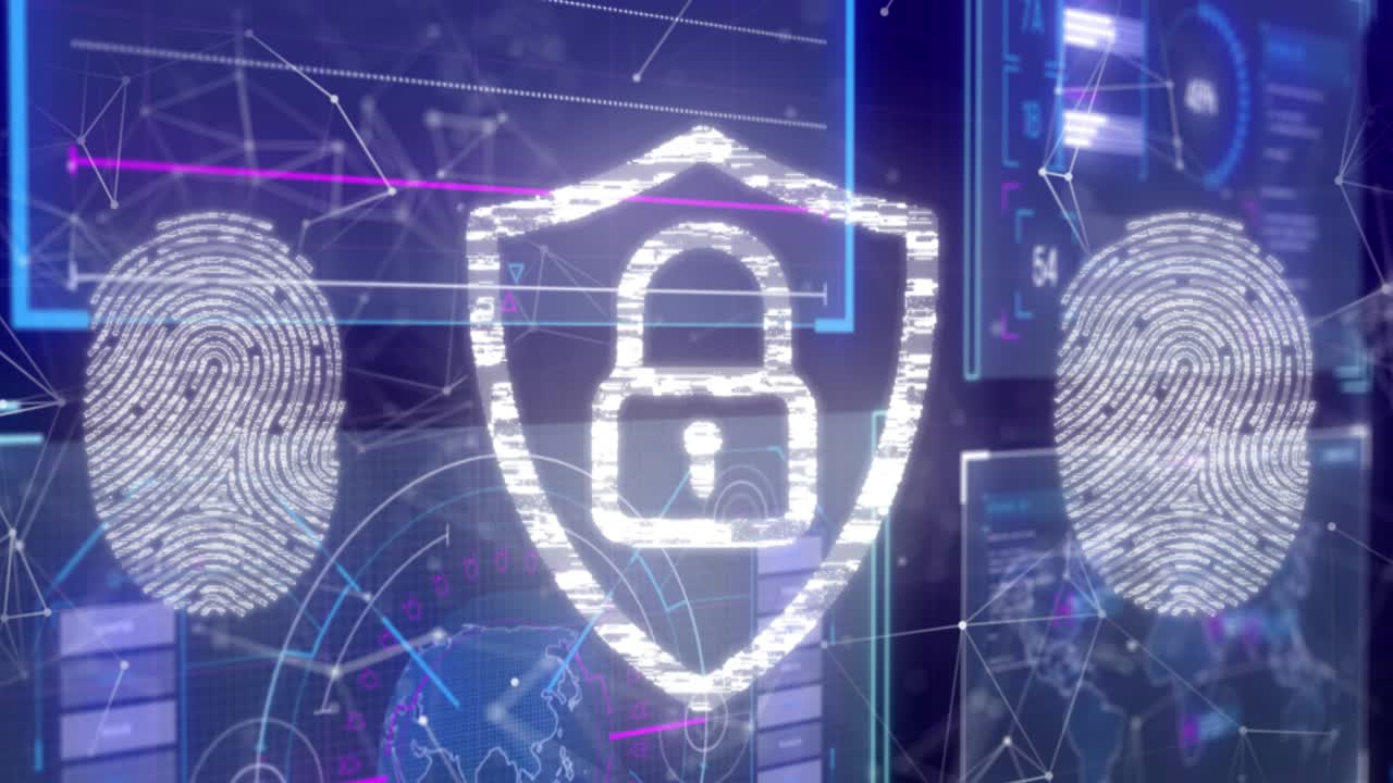 Animation of digital icons and data processing on interface