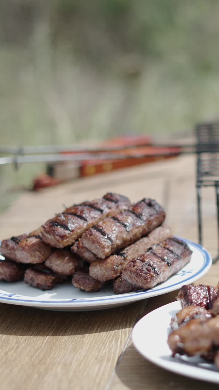 Grilled Cevapi on a Plate