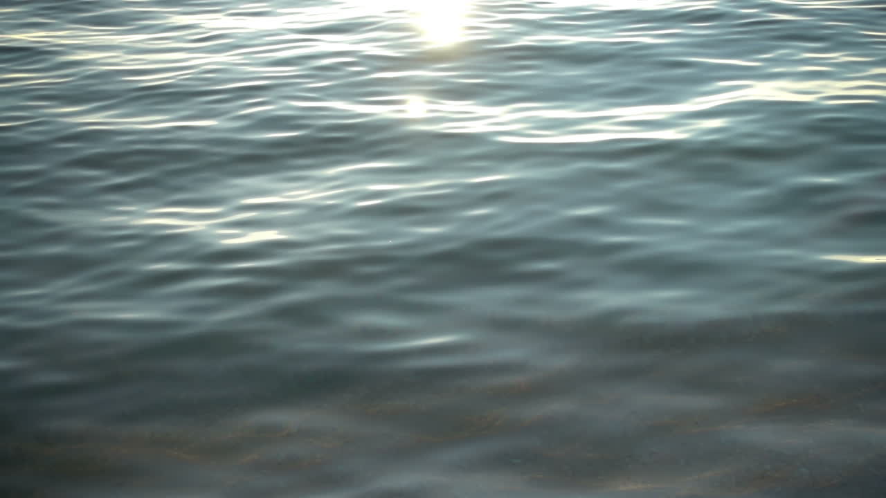 Sunset over the sea. Slow Motion