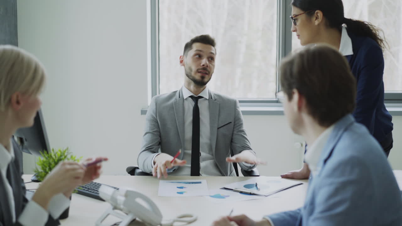 reunión de negocios en curso