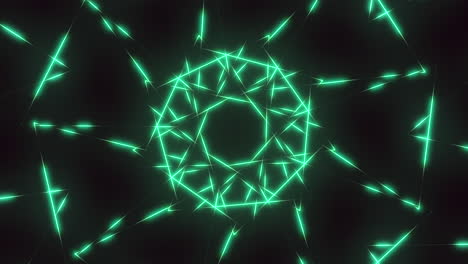 glowing green line pattern futuristic and high-tech circle design