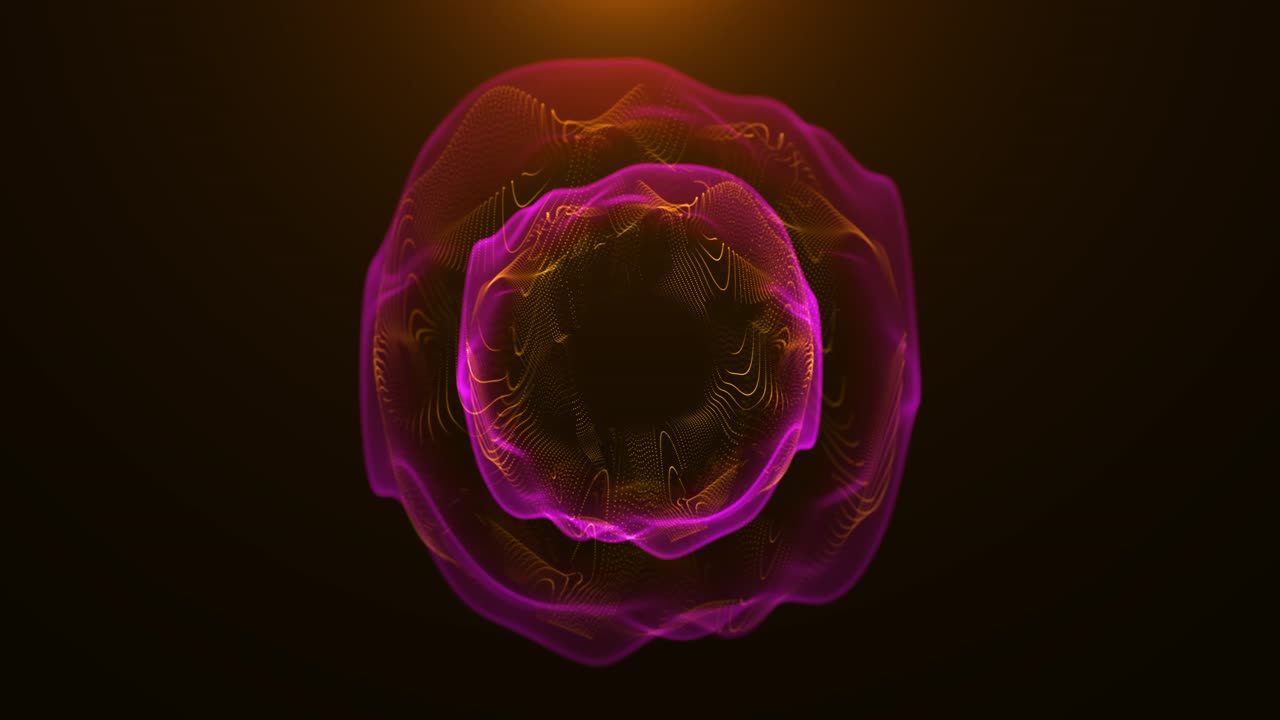 3d abstract rays waves lines energy particles energy magic sphere round spherical equalizer music