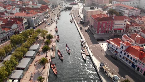 Canal-Central-De-Aveiro-Und-Umgebung,-Portugal