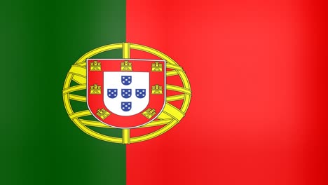 waving flag of portugal looping background