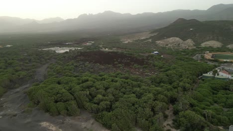 Aerial-Panorama-Of-Porto-Novo,-Municipality-On-Santo-Antao-Island-In-Cabo-Verde,-Africa