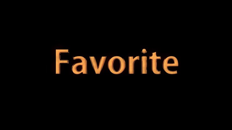 Favorite text animation message motion graphics