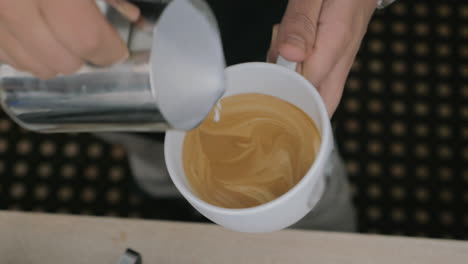 Making-coffee-with-cream-picture